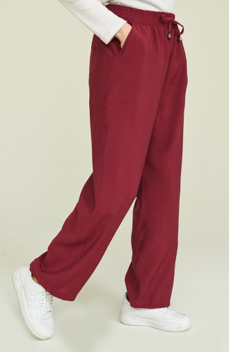 Claret Red Pants 6109-09