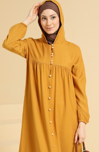 Mustard Hijab Dress 0834-02