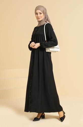 Robe Hijab Noir 0834-05
