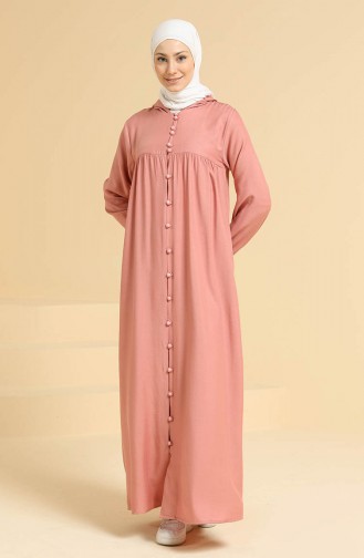 Dusty Rose Hijab Dress 0834-06