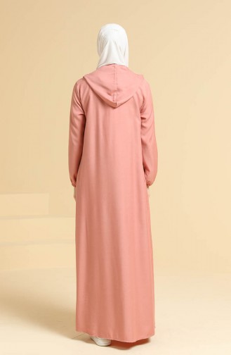 Dusty Rose Hijab Dress 0834-06