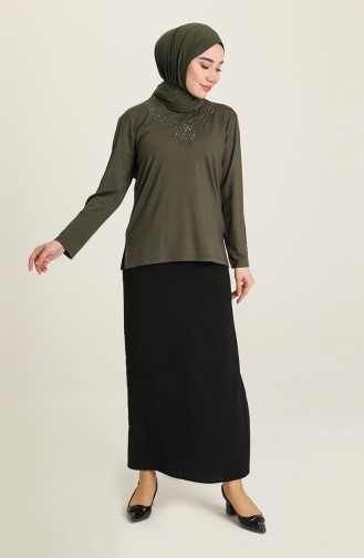 Khaki Blouse 0349-03