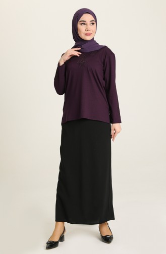 Blouse Plum 0349-04