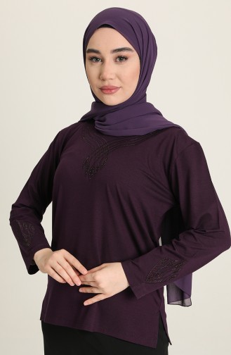 Plum Blouse 0349-04