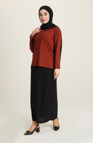 Brick Red Blouse 0349-05