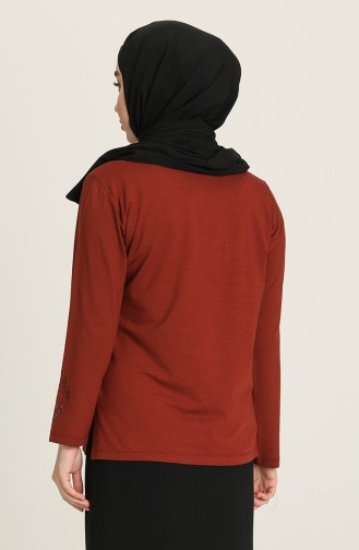 Brick Red Blouse 0349-05