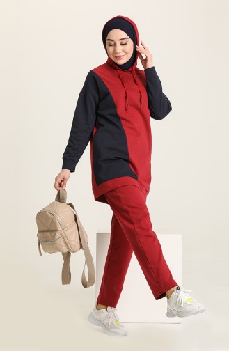 Claret Red Tracksuit 50124-03