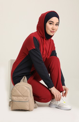 Claret Red Tracksuit 50124-03