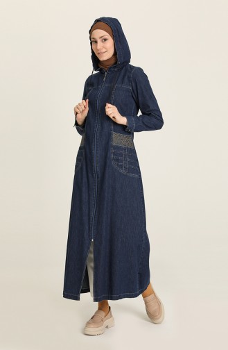 Navy Blue Abaya 9309-01