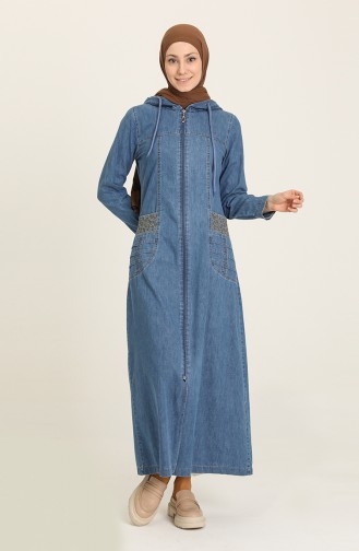 Denim Blue Abaya 9309-02