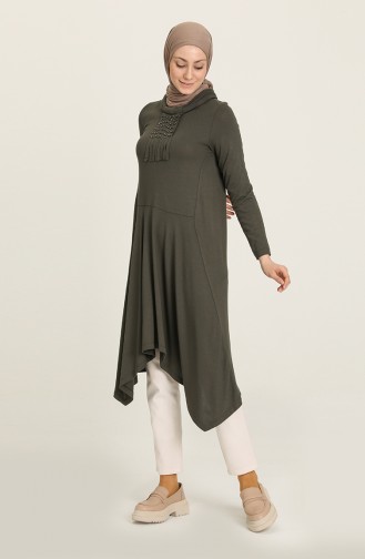 Asymmetrische Tunika 37412-05 Khaki 37412-05