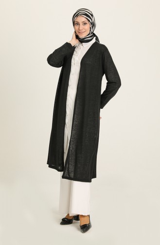 Cotton Cardigan 7609-04 Black 7609-04