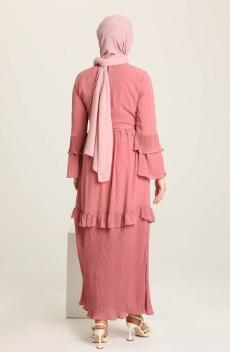 Dusty Rose Hijab Dress 0869-04