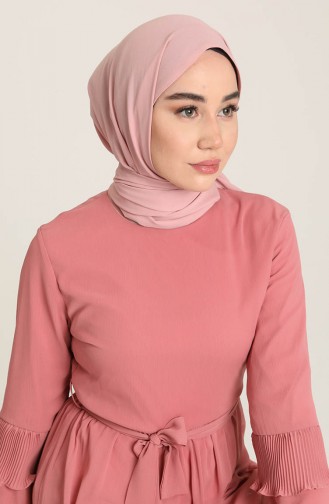 Dusty Rose Hijab Dress 0869-04