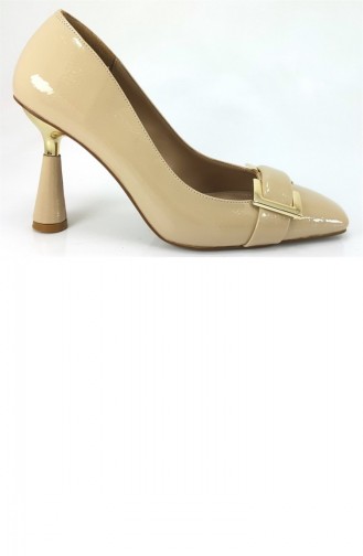 Beige High-Heel Shoes 11869