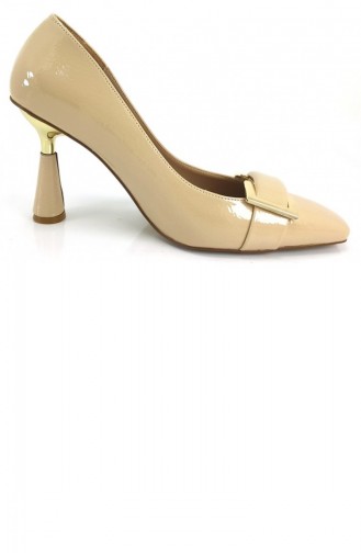 Beige High-Heel Shoes 11869
