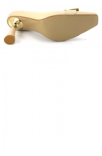 Beige High-Heel Shoes 11869