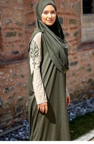 Khaki Prayer Dress 2517