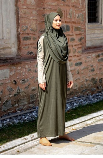 Khaki Prayer Dress 2517