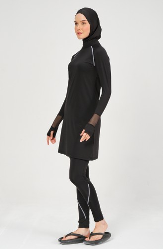 Black Swimsuit Hijab 22656-02