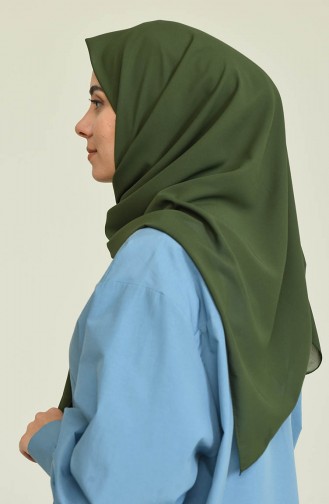 Krep Eşarp 15289-19 Asker Yeşil
