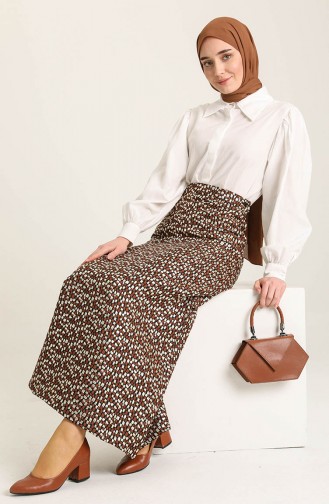 Brown Skirt 7296-01