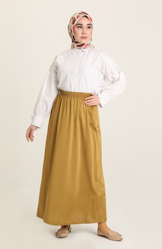 Jupe Moutarde Foncé 8473-01