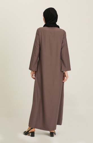 Dark Mink Abaya 1757-04