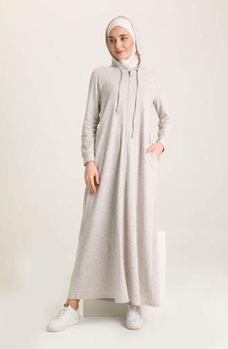 Beige Abayas 3337-09