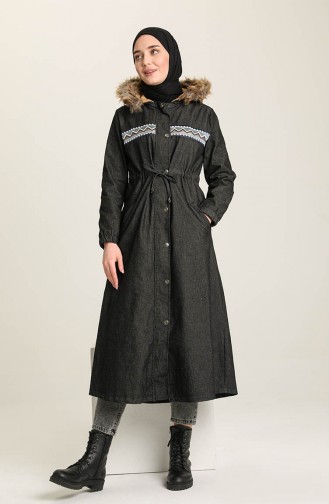 Smoke-Colored Winter Coat 11776