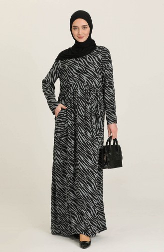 Black İslamitische Jurk 3364A-01