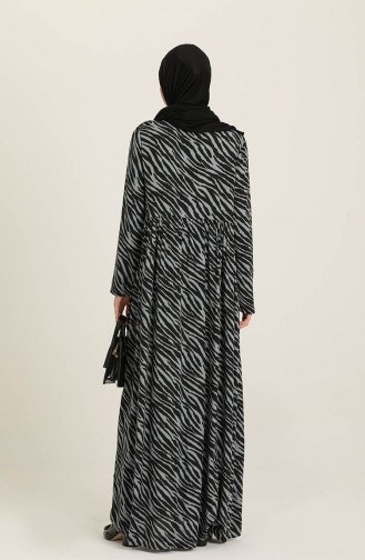 Black İslamitische Jurk 3364A-01