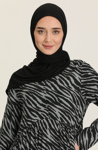 Black İslamitische Jurk 3364A-01