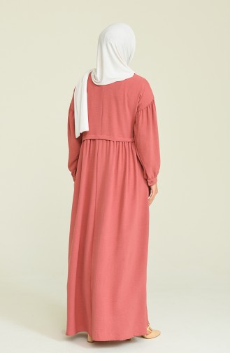Dusty Rose Hijab Dress 0831-08