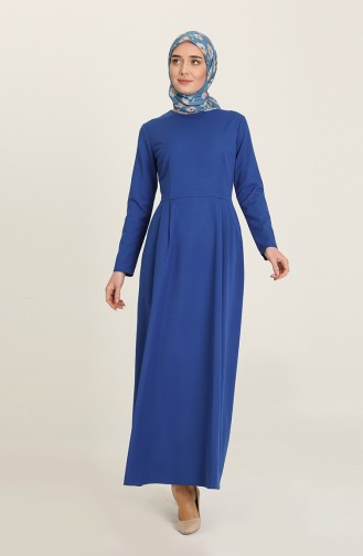 Saxon blue İslamitische Jurk 3372-04