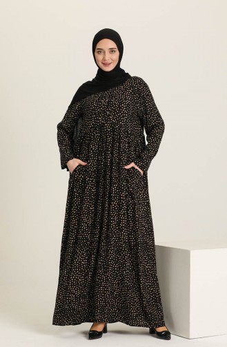 Black Hijab Dress 3375-01