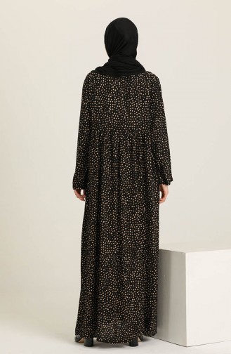 Black Hijab Dress 3375-01