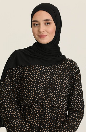 Black İslamitische Jurk 3375-01