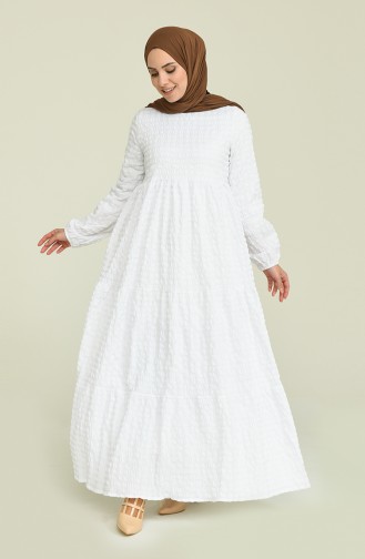 Robe Hijab Blanc 7012-01