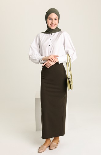 Khaki Skirt 2398-04