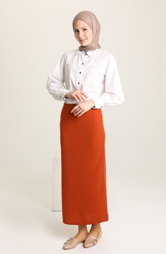 Brick Red Skirt 2398-05