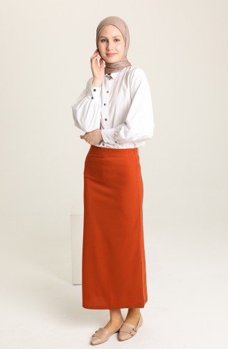 Brick Red Skirt 2398-05