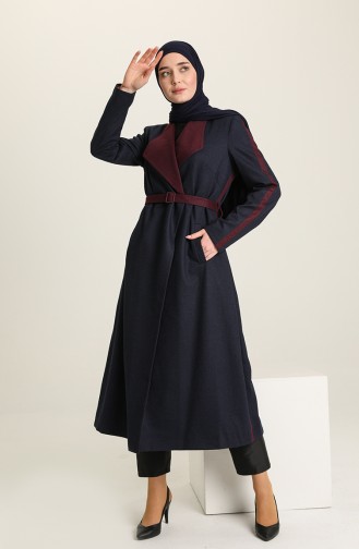 SUKRAN Flet Topcoat 35643-02 Navy Blue Plum 35643-02