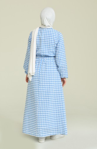 Blue Hijab Dress 5011-04