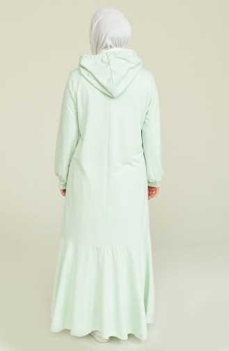 Mint Green Hijab Dress 6005-03