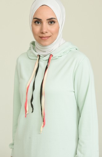 Mint Green Hijab Dress 6005-03