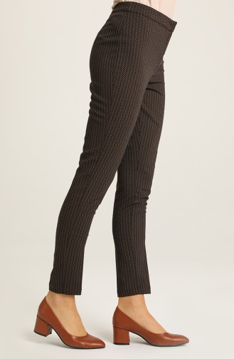 Pantalon Couleur Brun 4000A-01