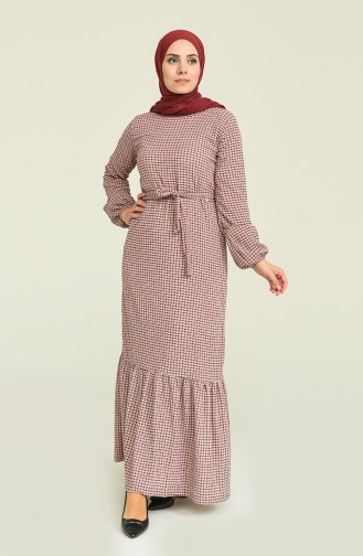 Powder Hijab Dress 4507-01