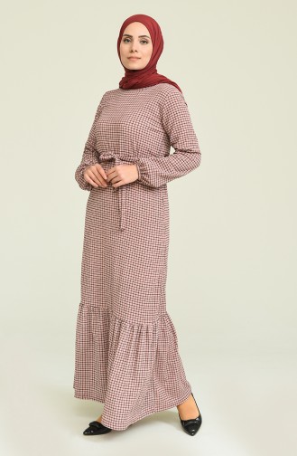 Powder Hijab Dress 4507-01