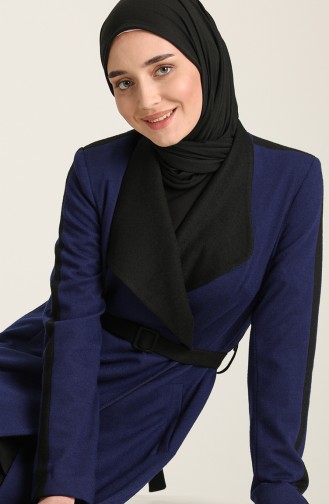 Şükran Cape aus Filz 35643-05 Saks Schwarz 35643-05